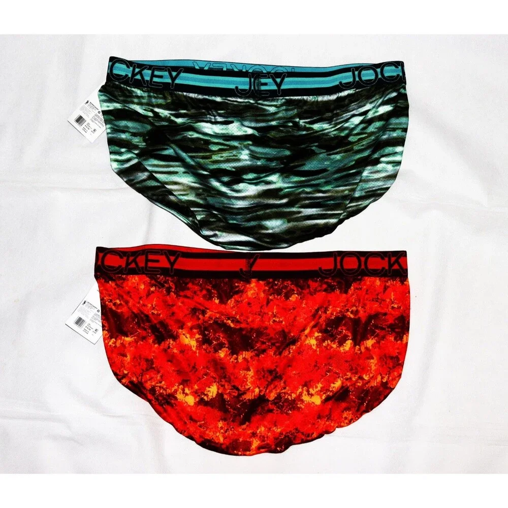 Jockey Sport Stability Pouch String Bikini Breathable Mesh New 2XL Mens Pair NWT